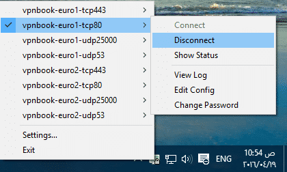 disconnect Open VPN