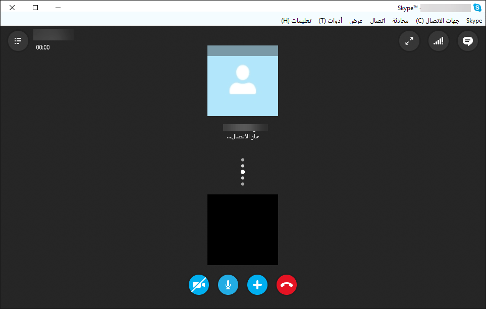 صورة مكالمة صوتية من خلال السكايب