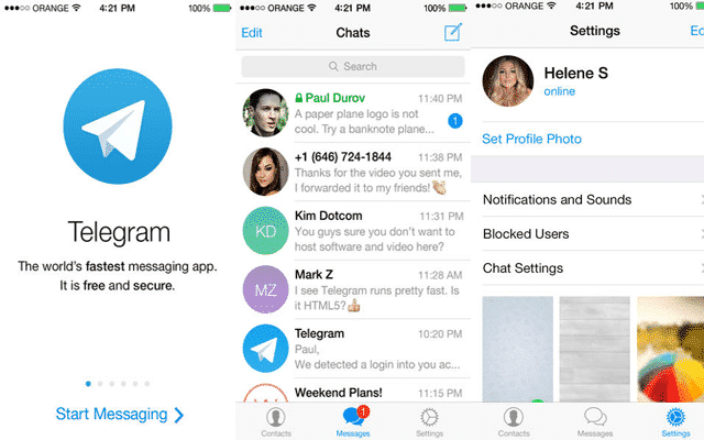 صور تيليجرام للايفون