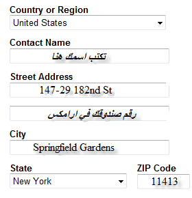 ادخال البيانات للشراء من ايباي 