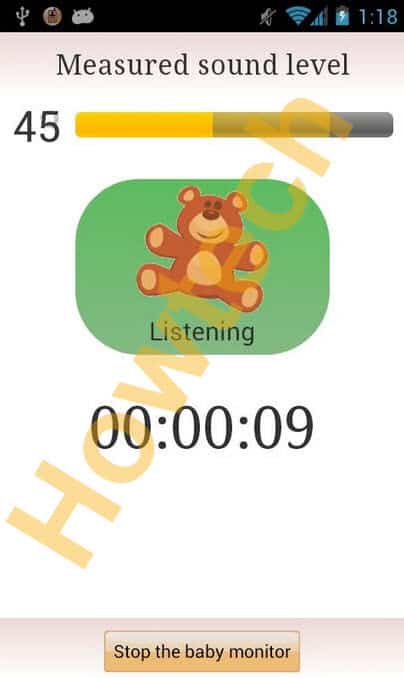 شرح برنامج baby monitor