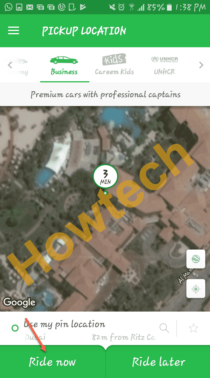 طلب السيارات الان من تطبيق كريم