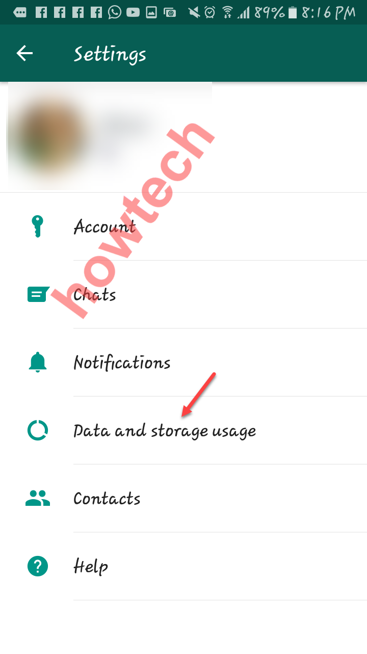 منع التنزيل التلقائي لملفات الواتس اب 