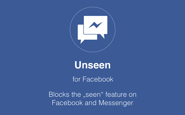اظهار unseen على رسائل الفيس بوك