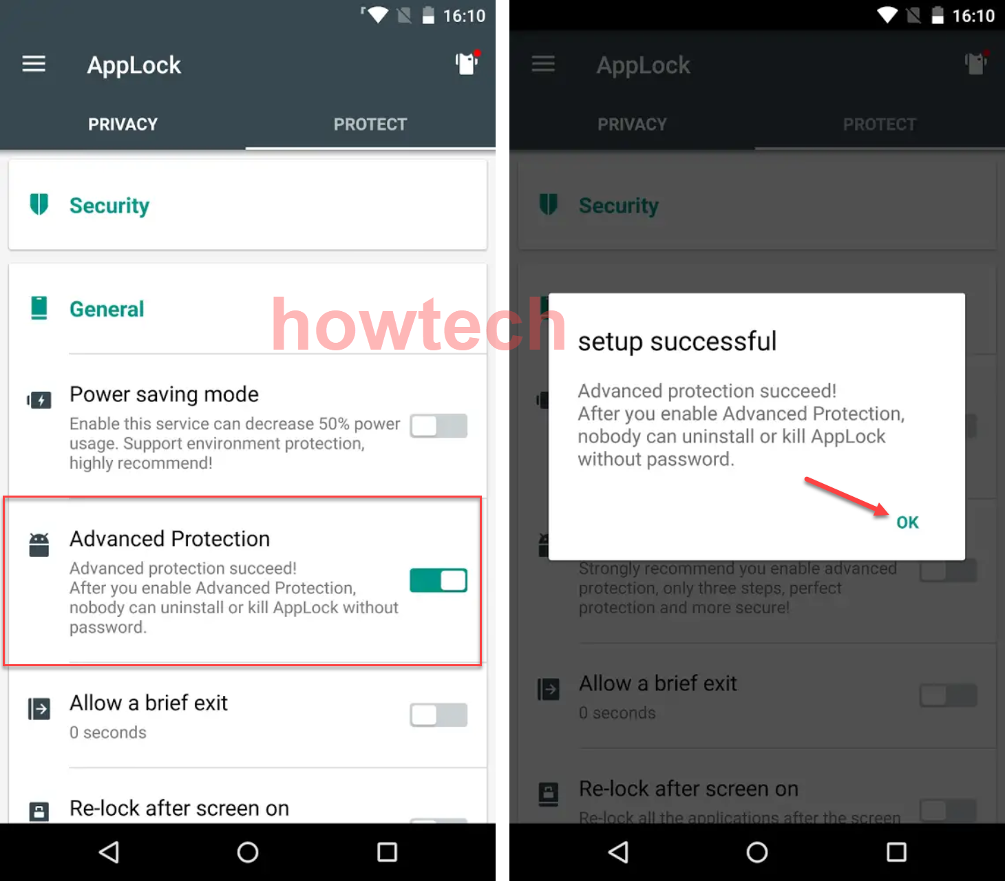 حماية تطبيق app lock