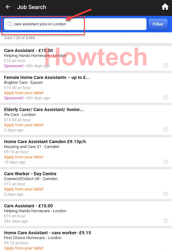 الحصول على فرصة عمل من انديد للاندرويد و الايفون