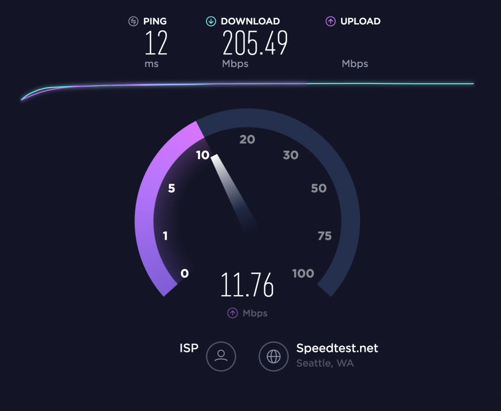 قياس سرعة الانترنت speedtest.net