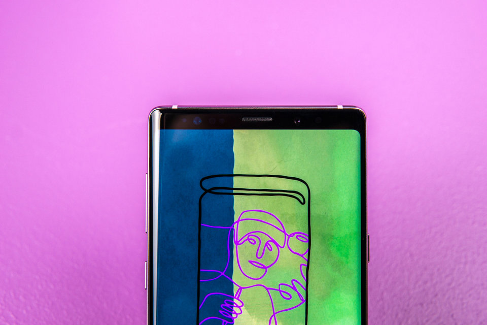 شاشة هاتف Galaxy Note 9