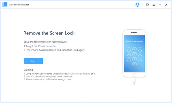 طريقة فتح قفل الايفون، استخدام برنامج iOS Unlocker